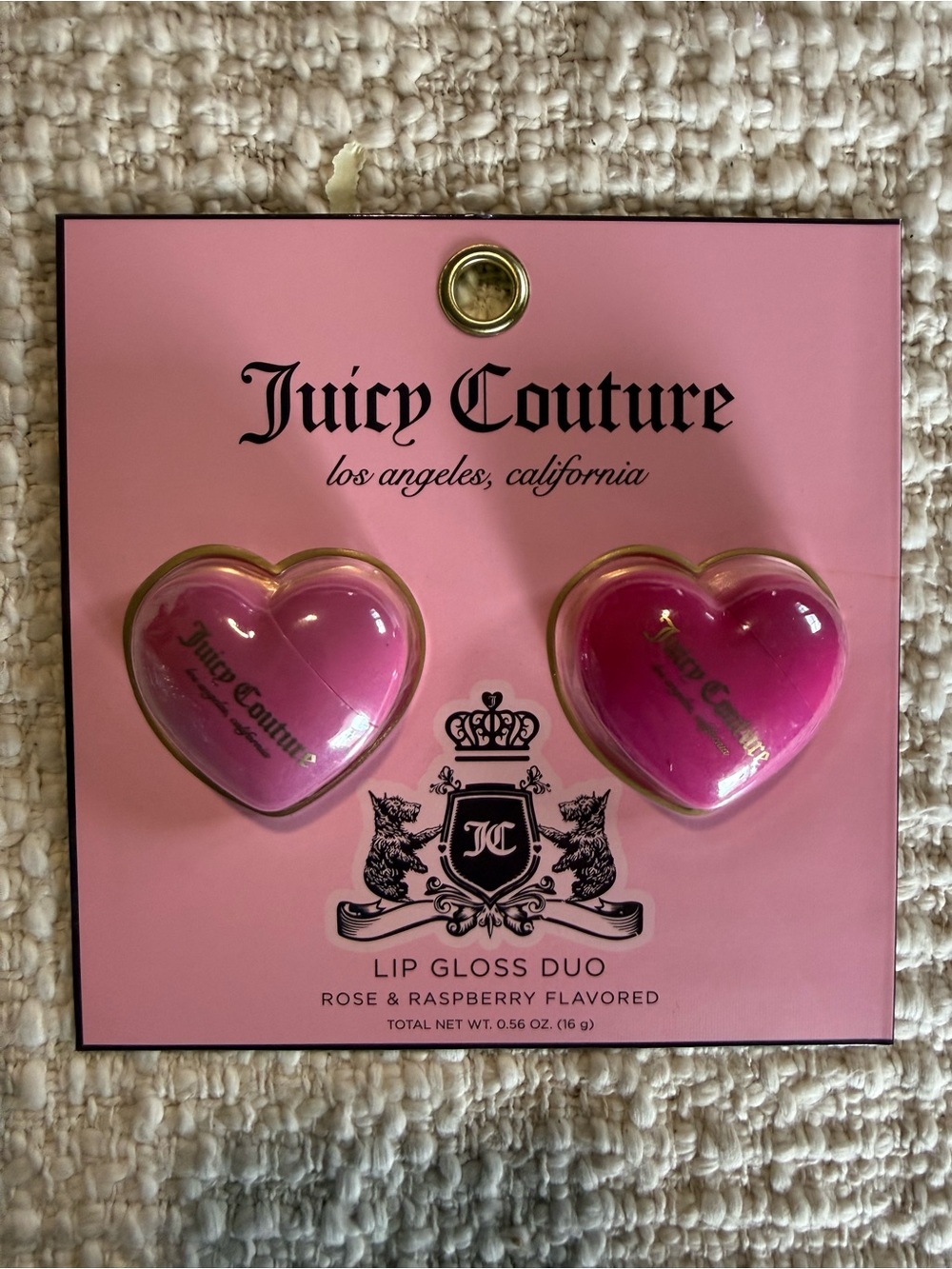 JUICY COUTURE Soft Liquorice 2 Pc Crossbody Heart Shaped Bag & Lip Gloss Duo 🖤 - Picture 9 of 12